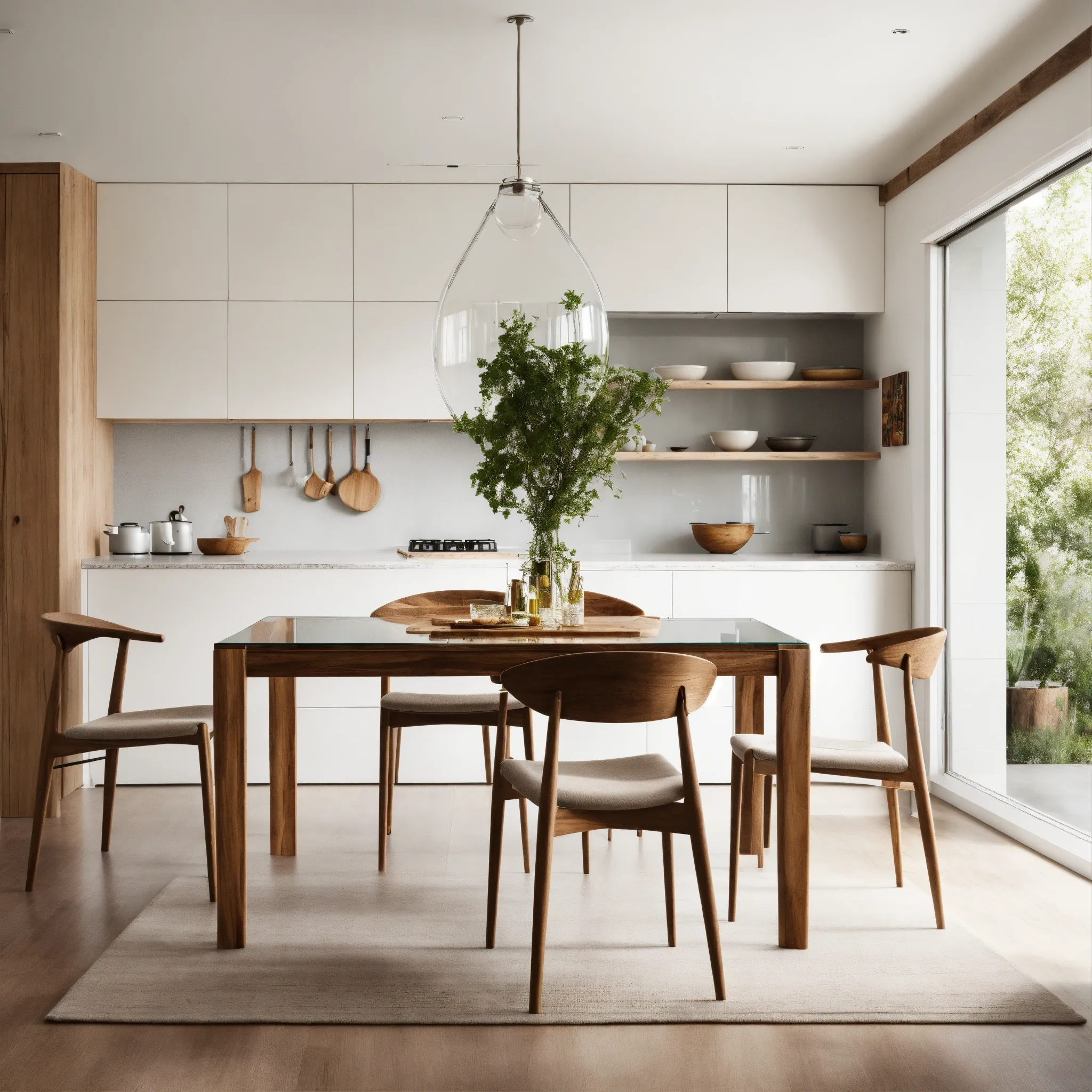 Sustainable forest landscape with mature trees