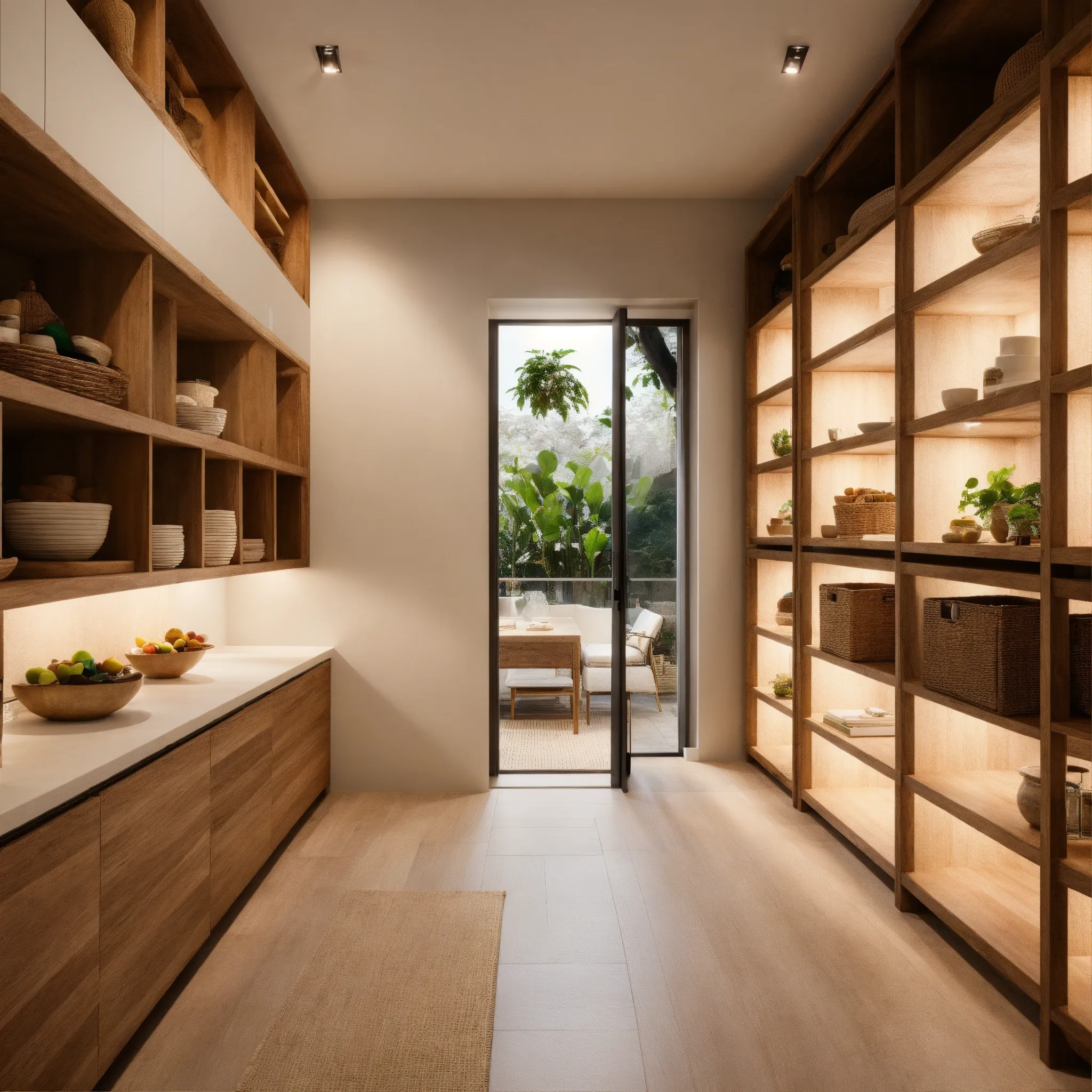 Workshop interior showing craftsmen at work