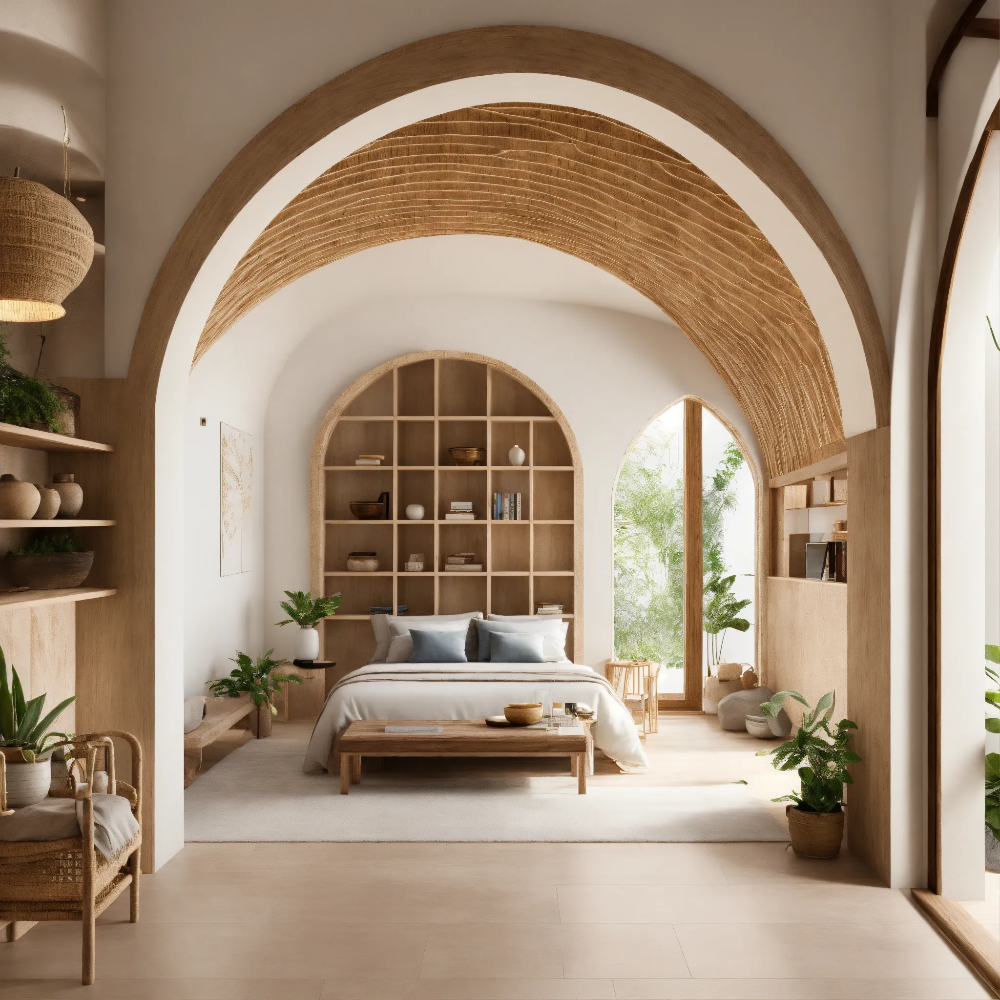 Artisan working on wooden furniture piece